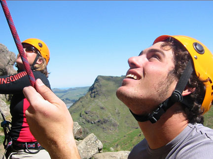rock climbing in NZ