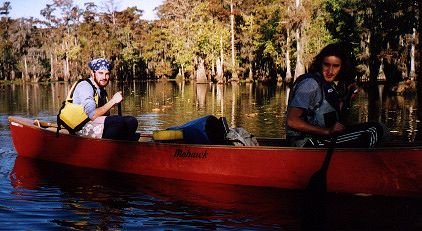 canoeing together in SC