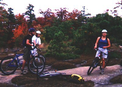 Dupont biking with the group
