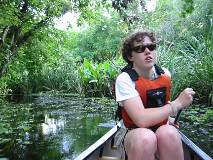 canoeing near the base camp