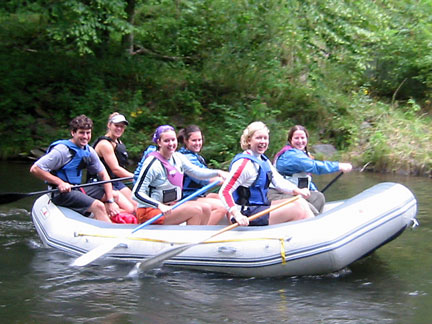 whitewater rafting trip