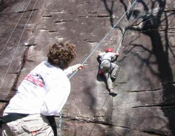 climbing at looking glass